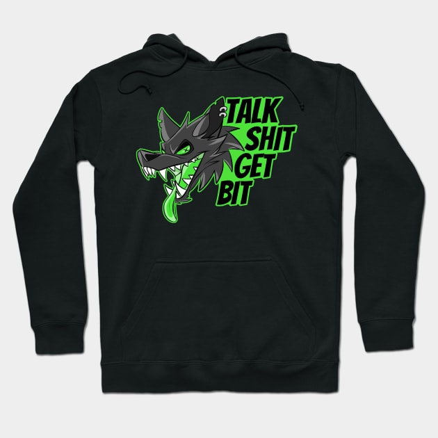 Green Punk Wolf Hoodie by Grimwicks